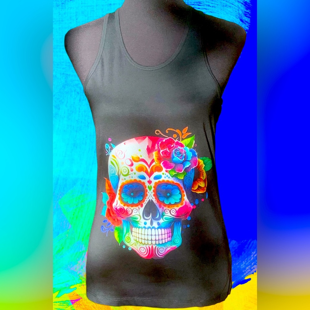 Visual Bliss Co Direct to Garment Printed Tank Top